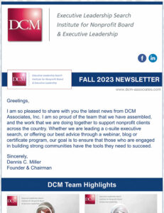 DCM Associates Fall 2023 Newsletter